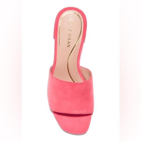 Cole Haan Geranium Calli Single Band Block Heel Slide Sandal - Size 9.5 - Picture 3 of 10